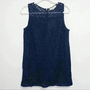 Loft dress crochet blue 6
